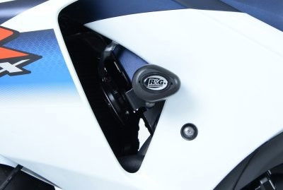 Tamponi paratelaio tipo Aero no-cut Sliders telaio - Suzuki GSX-R 1000 K9- (bianco)