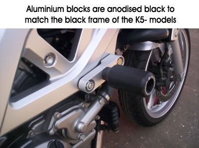 Tamponi Paratelaio Suzuki SV650 K5 K7 Unfaired Bikini Fairing 70296 Rg CP0138BL - ENDURRAD