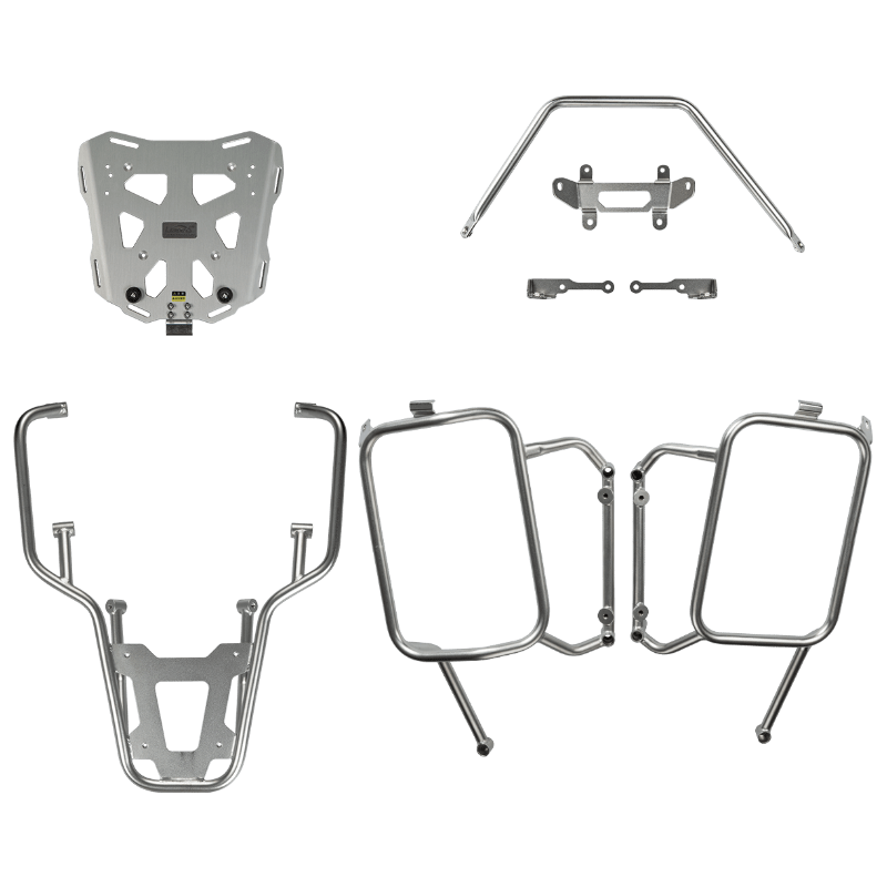 Telaio completo LOBOO JP871BW per tre valigie: telai laterali, traversa, telaietto e piastra bauletto per Yamaha Ténéré 700