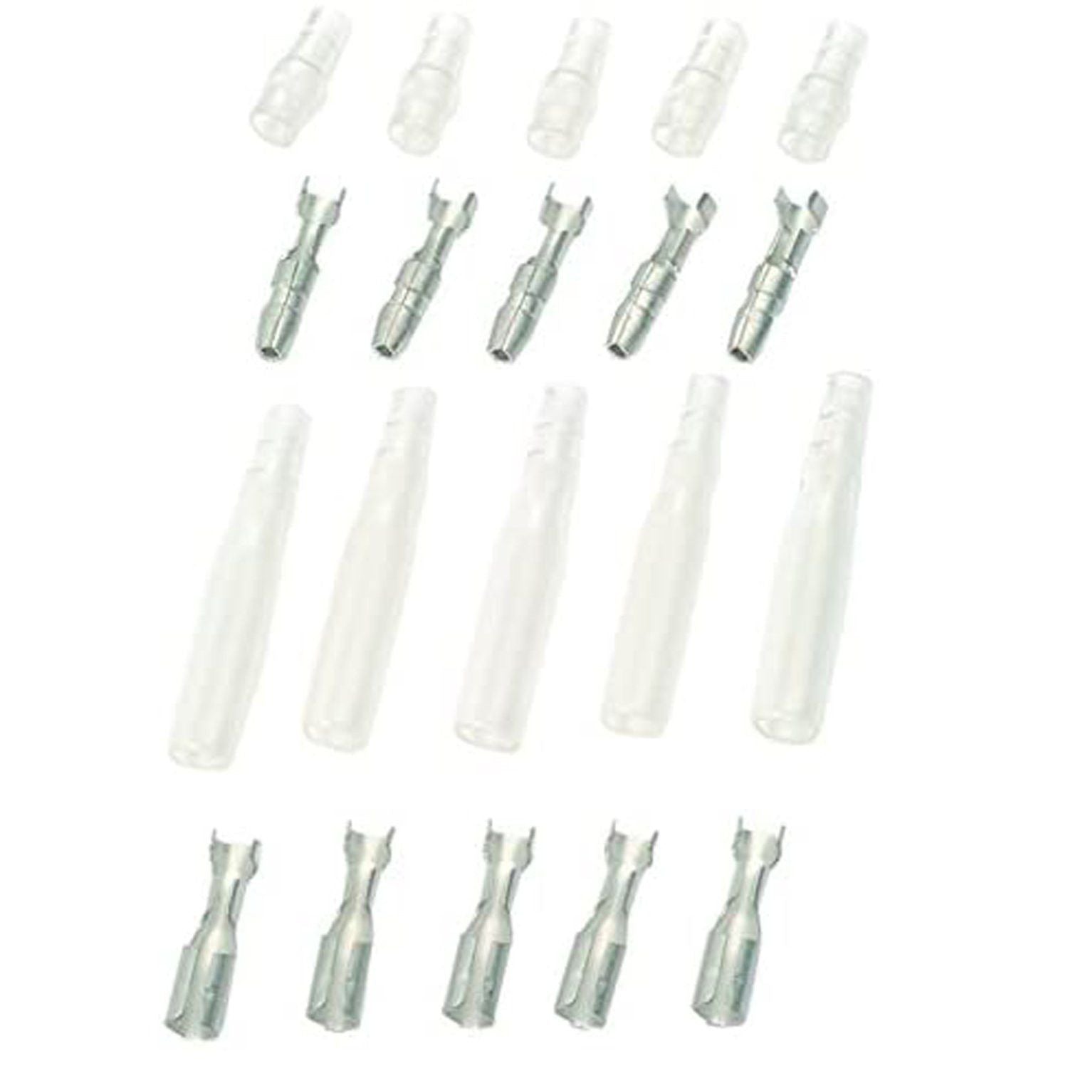 Terminali capicorda tondi CA/CB104, set di 5