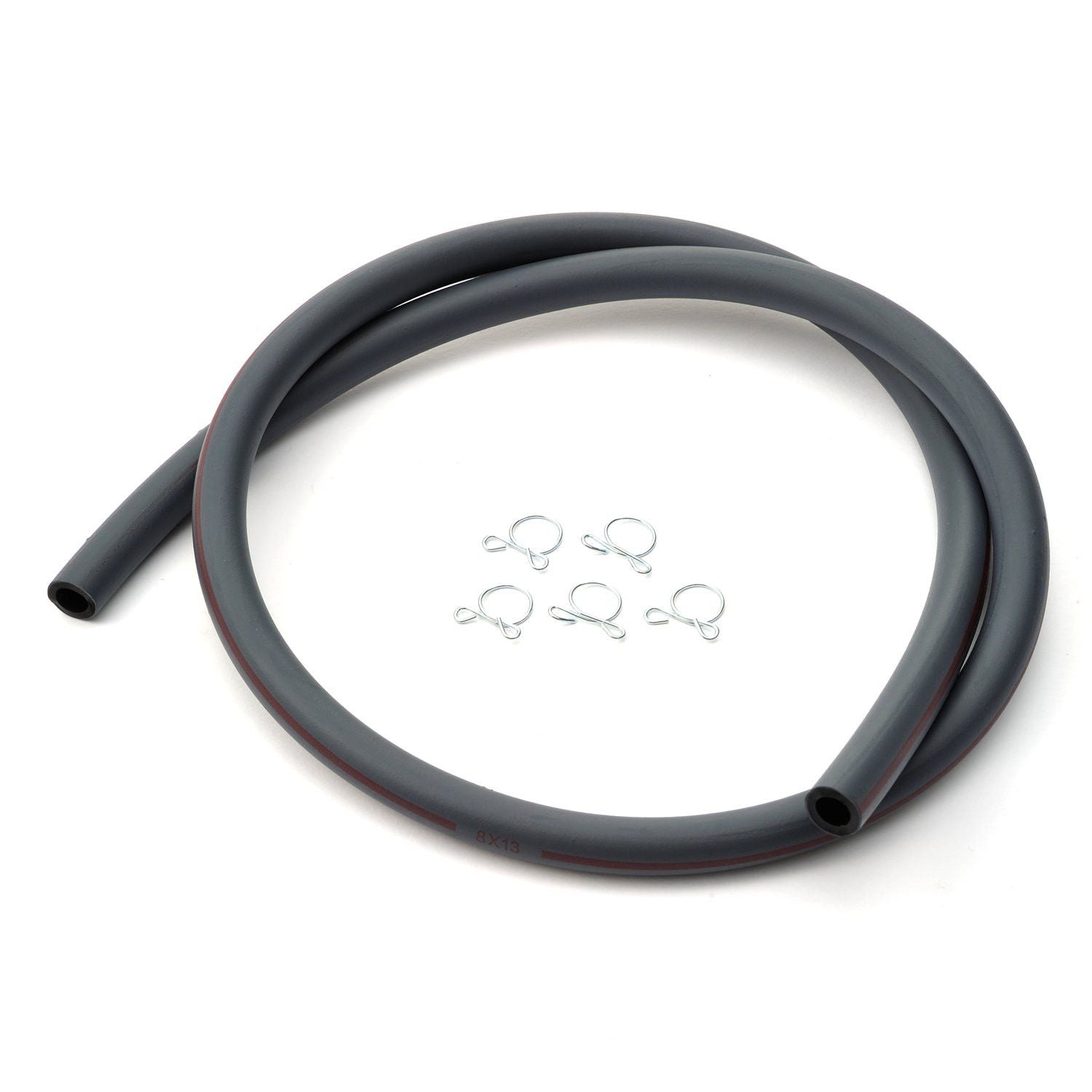Tubo carburante a 2 strati per moto ID.8mm/OD.13mm, 1M, con 5 clips