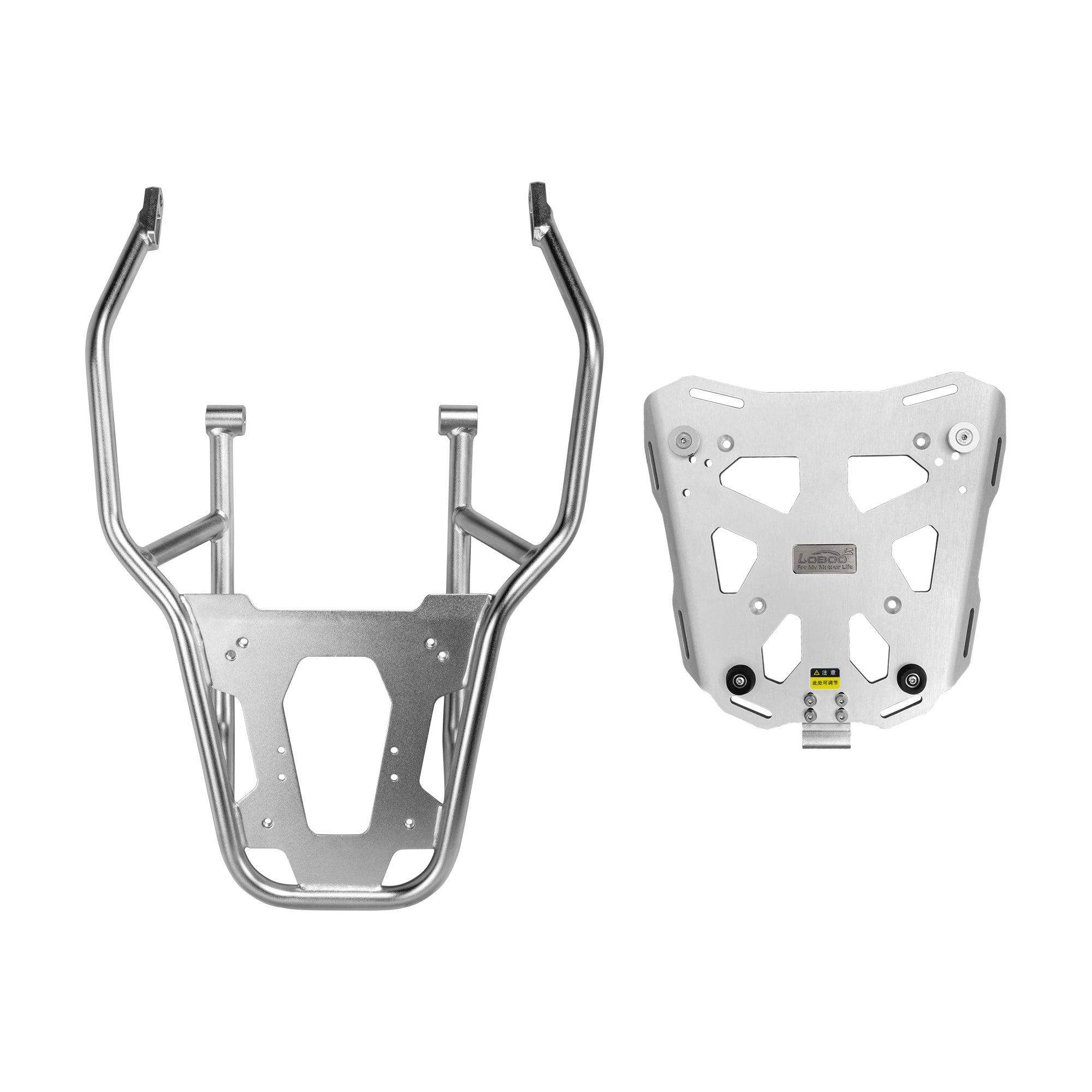 Portapacchi posteriore LOBOO JP131WB versione PRO con piastra top case per BMW R 1300 GS