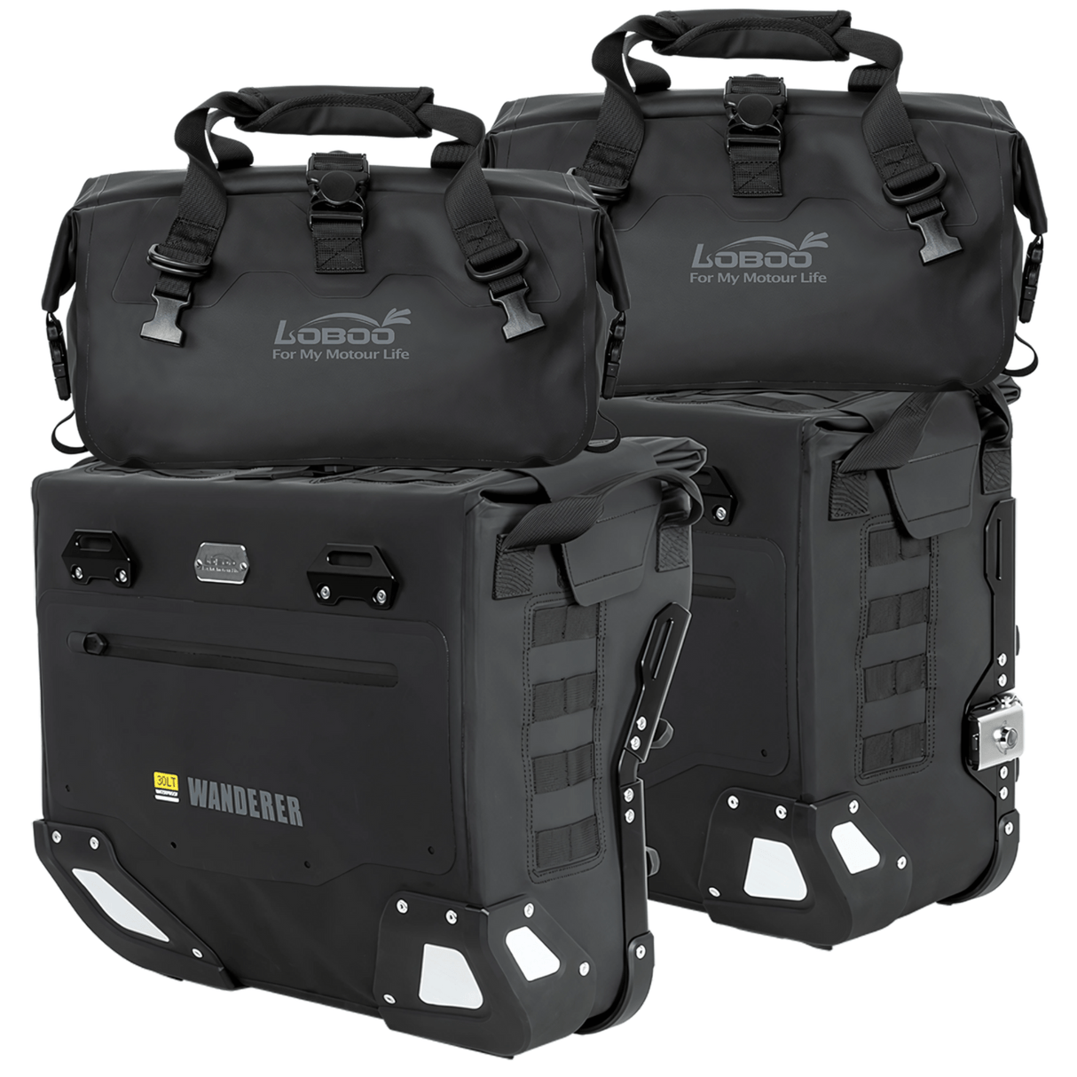 Valigie laterali CFMOTO 800MT - LOBOO PIKE TRACKER - Endurrad.com