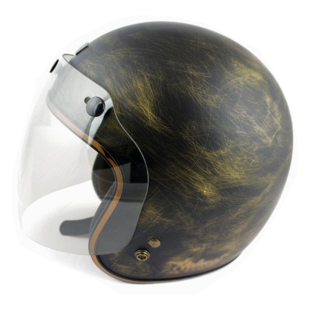 Visiera antigraffio tre bottoni (interasse regolabile) per casco JET - bottoni inclusi - ENDURRAD