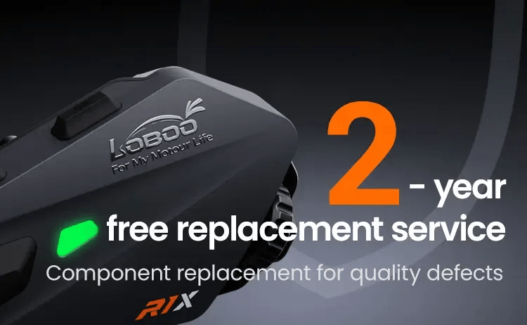 Vivavoce Casco Moto LOBOO R1X – Bluetooth 5.3 - Endurrad.com