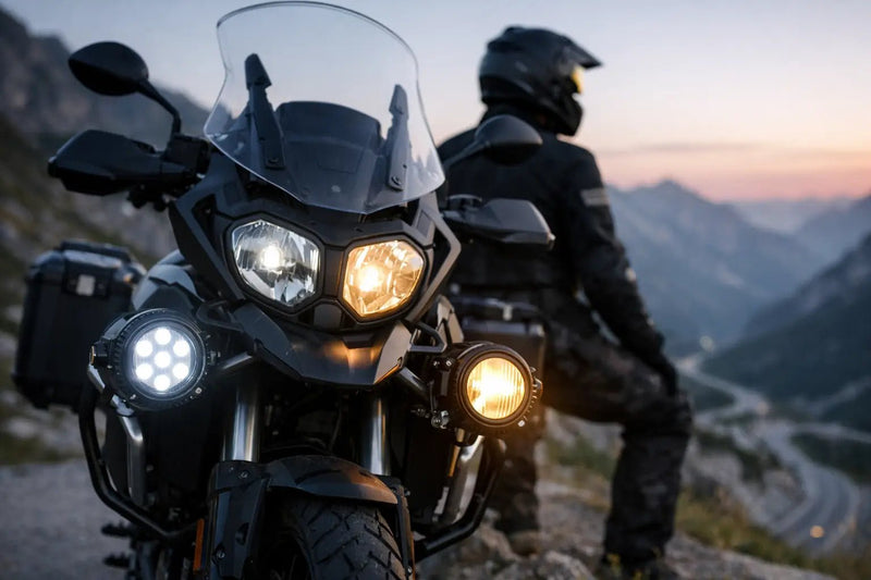 LED or halogen motorcycle headlights: which technology should you choose?