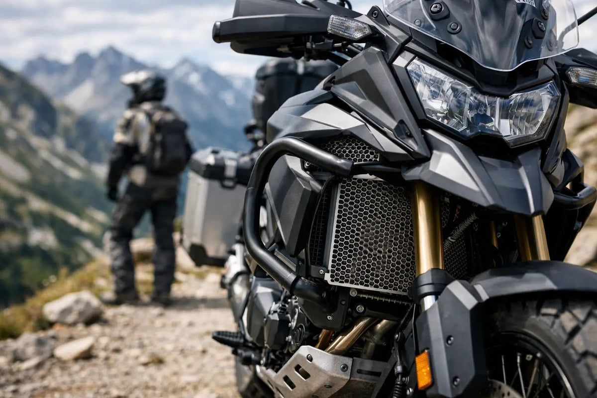 Griglie radiatore moto adventure: come sceglierle - Endurrad®