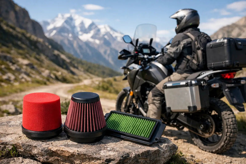 Air filter for adventure motorcycles: paper, foam, or cotton, how often to replace it and how to clean it