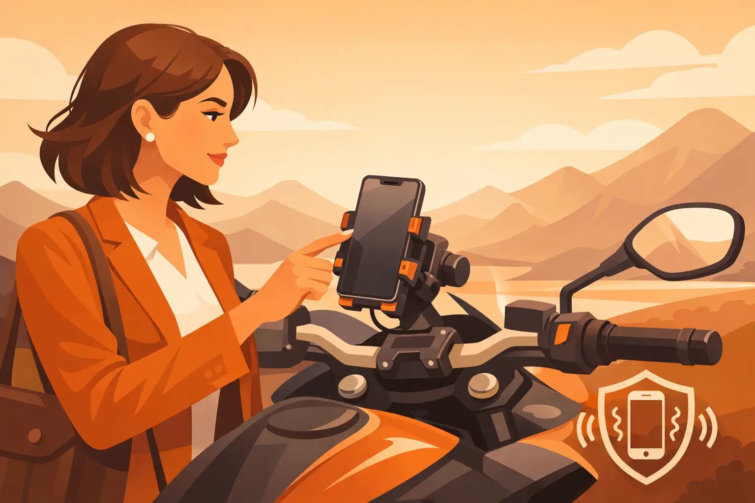 Supporti Smartphone Moto Outplorer anti-vibrazione - Endurrad®