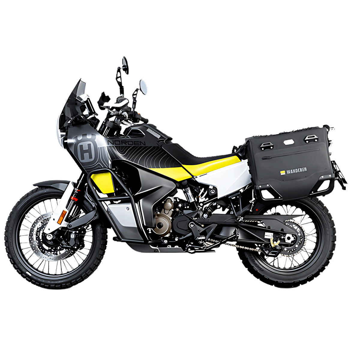 Valigie Semirigide LOBOO Wanderer per Husqvarna Norden 901 - Endurrad®