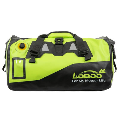 Borsa BWB verde, vista laterale con inserti riflettenti