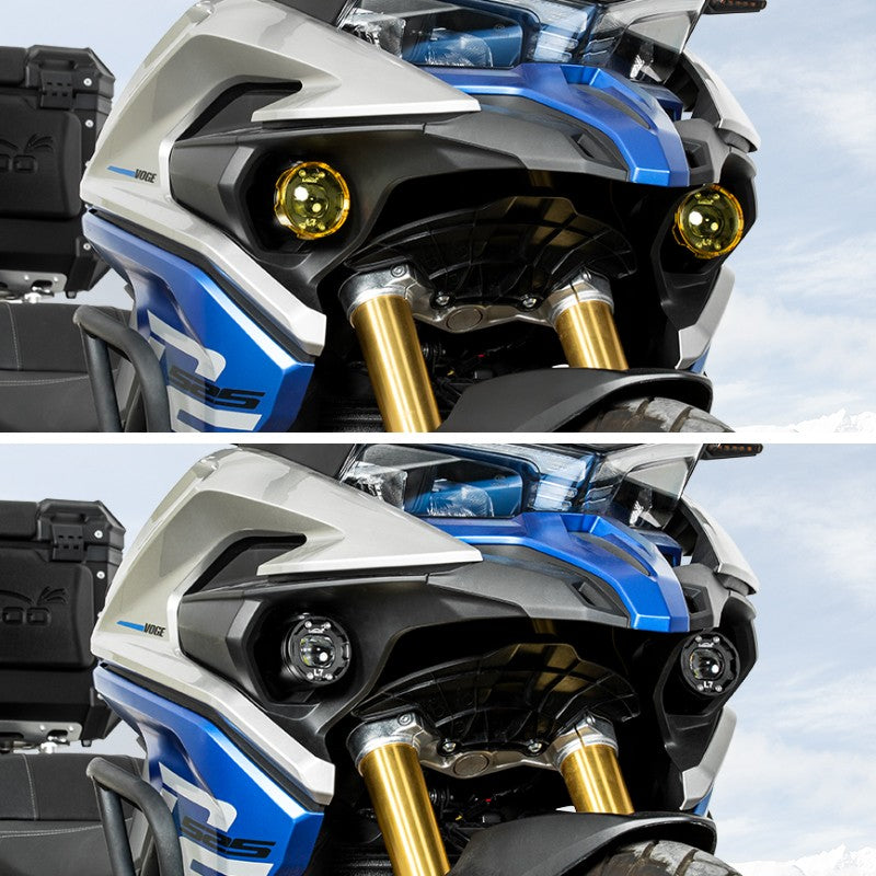 Coppia di fari L7 installata sul frontale della VOGE DS525X