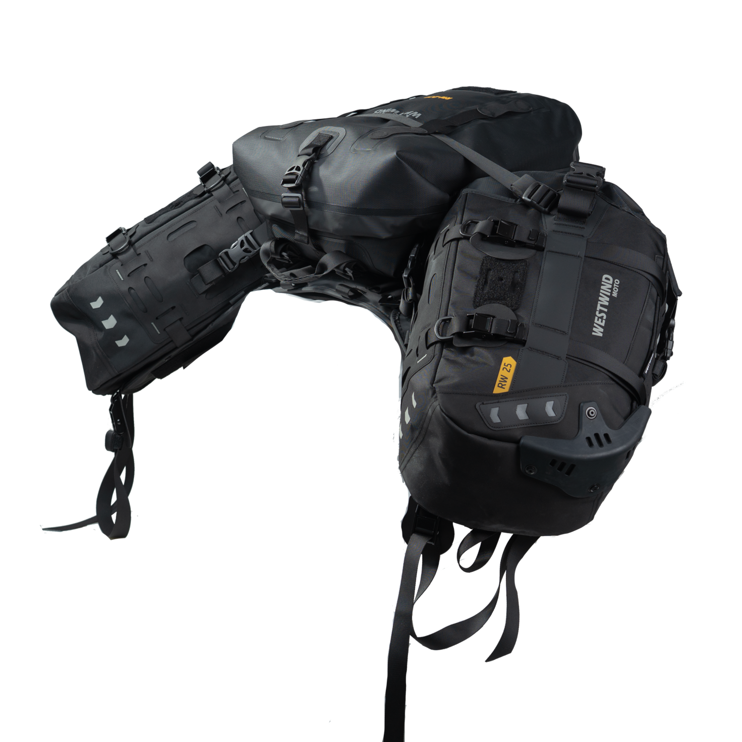 Ranger Wilds Enduro 80 - Sistema Completo Borse Rackless Moto Adventure (80L)