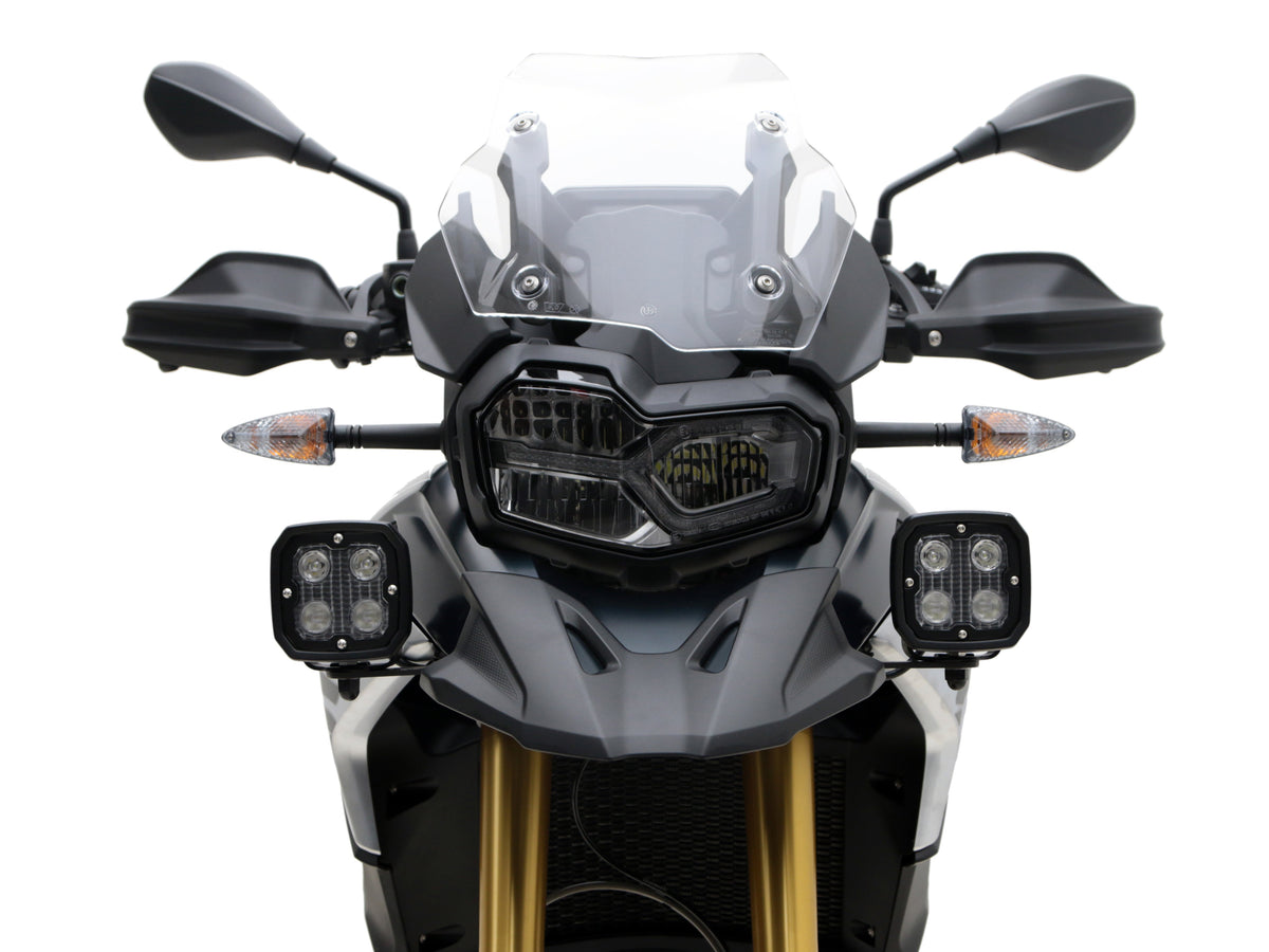 Supporto faretti DENALI montato sulla BMW F 850 GS