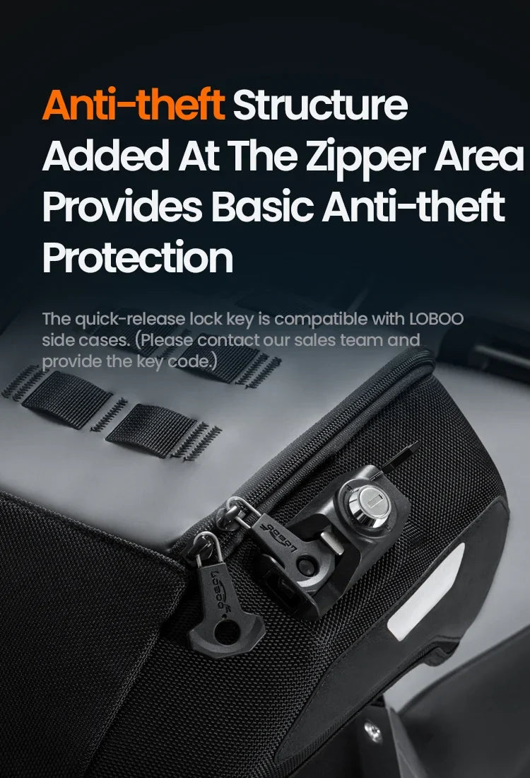 Zipper lock and locking from the inside