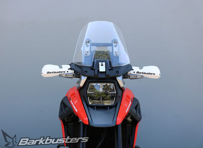 Kit BHG-086 con plastiche VPS bianche su Suzuki DL1050XT V-Strom