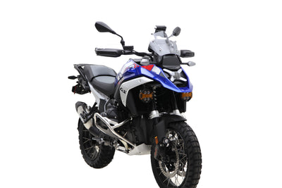 Dettaglio del supporto faretti inferiore DENALI per R 1300 GS