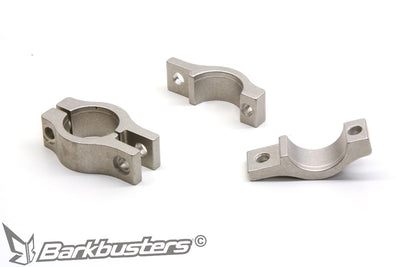 Set di quattro semiguscio Barkbusters BSS-01 a un anello per manubrio conico da 27 a 28 mm