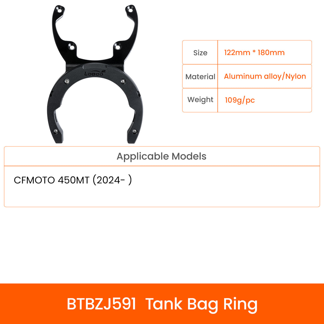 Anello serbatoio LOBOO BTBZJ591 per CFMOTO 450MT