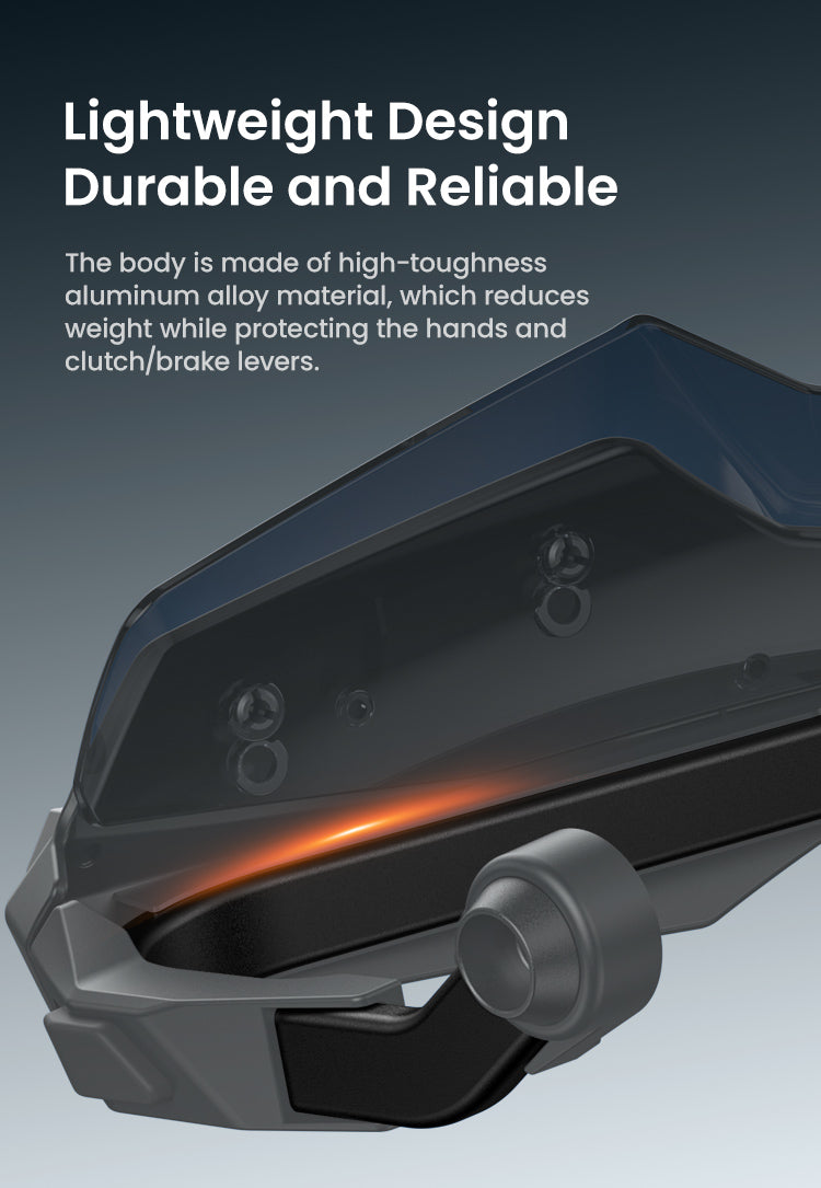 Lightweight, but protects hands and levers