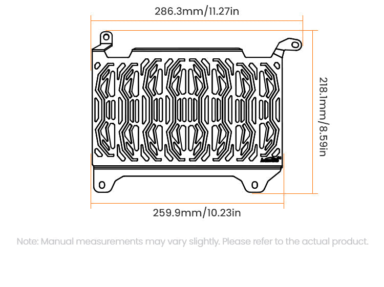 Protezione radiatore LOBOO per Honda NX500 – dettaglio 16
