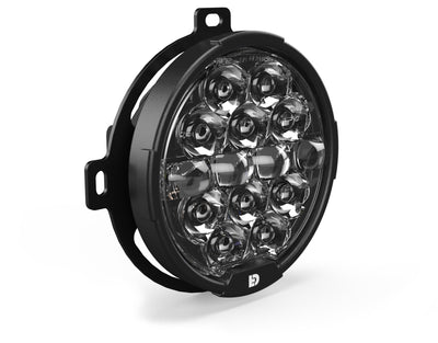 Faro LED D14 Destroyer DENALI, vista frontale del gruppo ottico