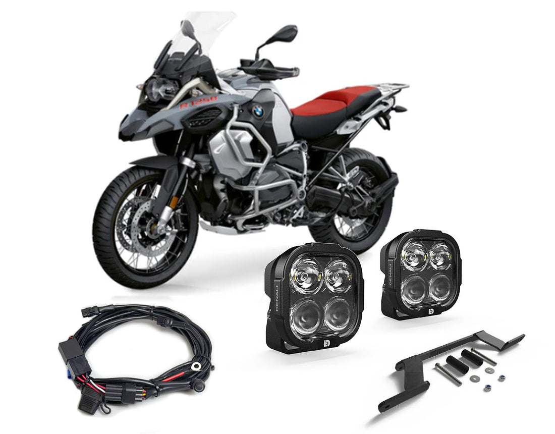 Kit faretti DL4 con cablaggio e supporto DENALI per BMW R 1250 GS Adventure