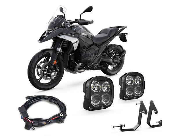 DL4 auxiliary light kit with wiring and mount for BMW R 1300 GS