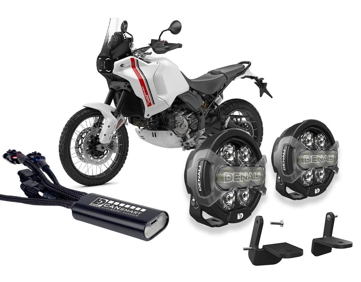 Kit faretti D7 PRO e centralina CANsmart DENALI per Ducati DesertX
