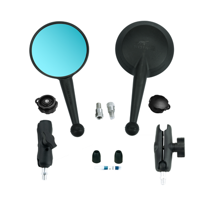 Round Folding Tinted Mirror Kit WESTWIND MOTO