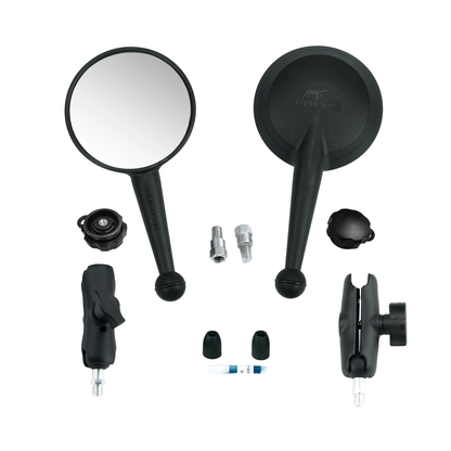 Round Folding Tinted Mirror Kit WESTWIND MOTO