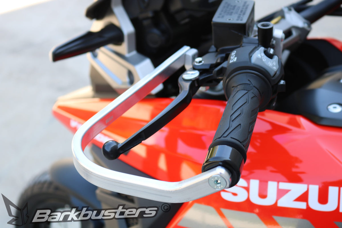 Kit BHG-086 montato sulla Suzuki DL1050XT V-Strom, vista dal posto di guida