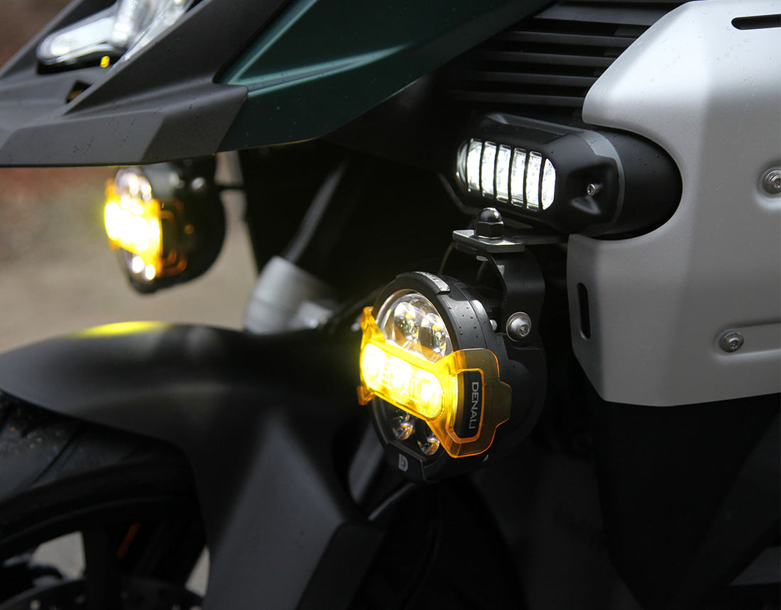 Supporto faretti DENALI montato sulla R 1300 GS Adventure