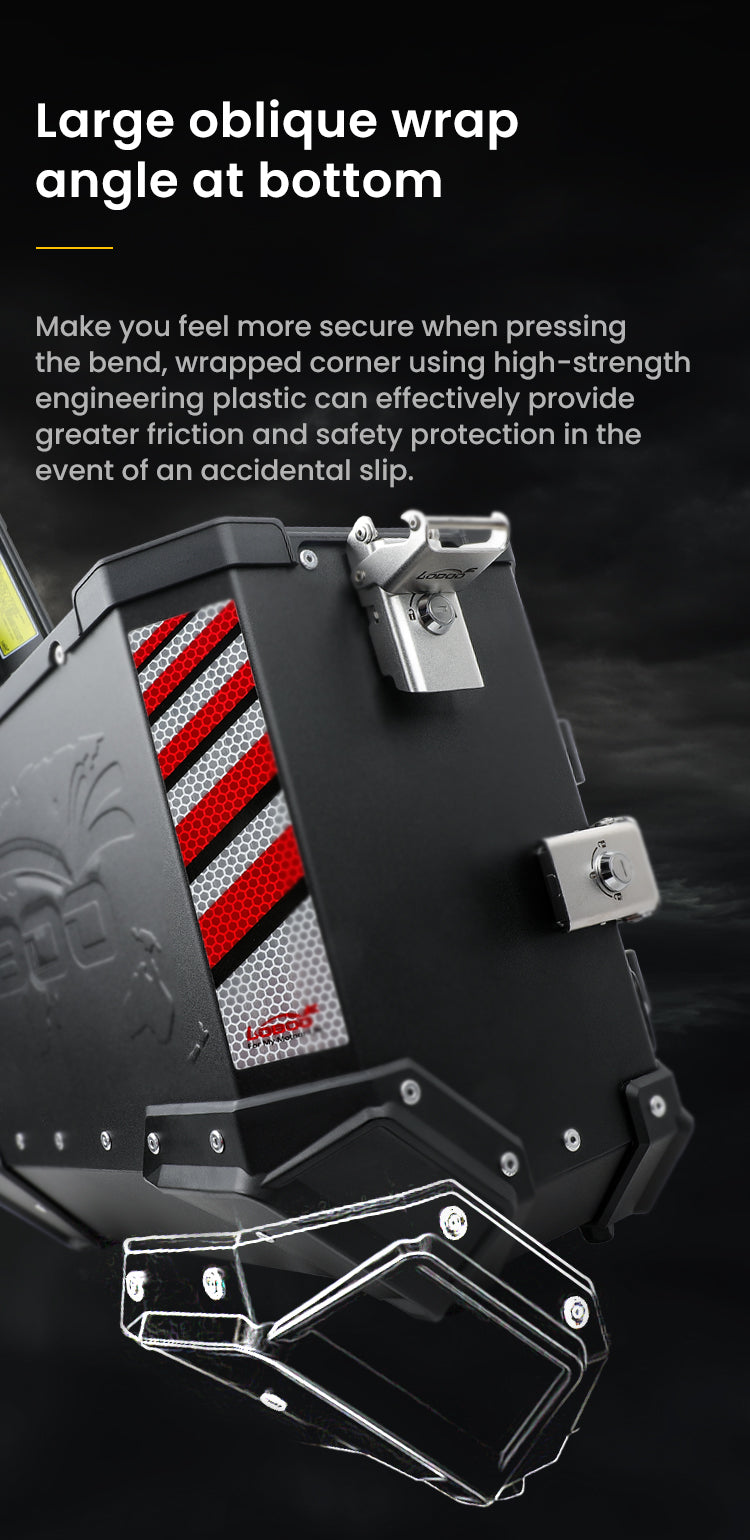 The beveled edges are the ones that make contact first.