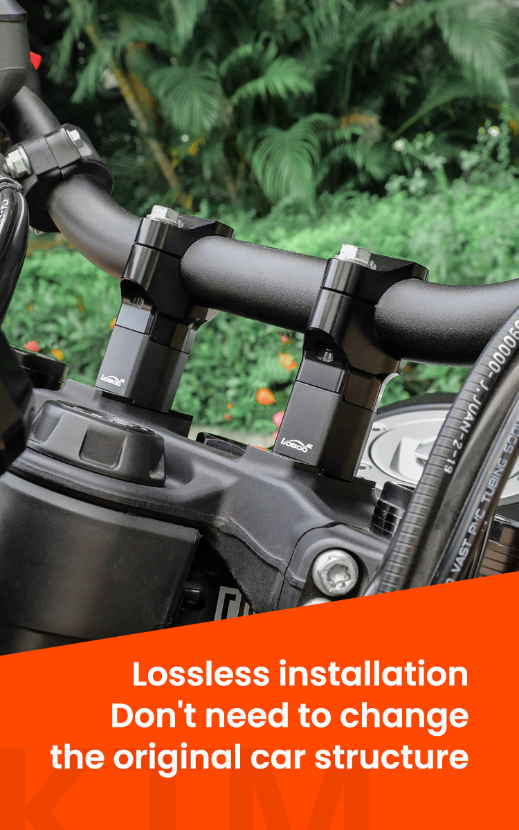 Si monta senza toccare la struttura della moto