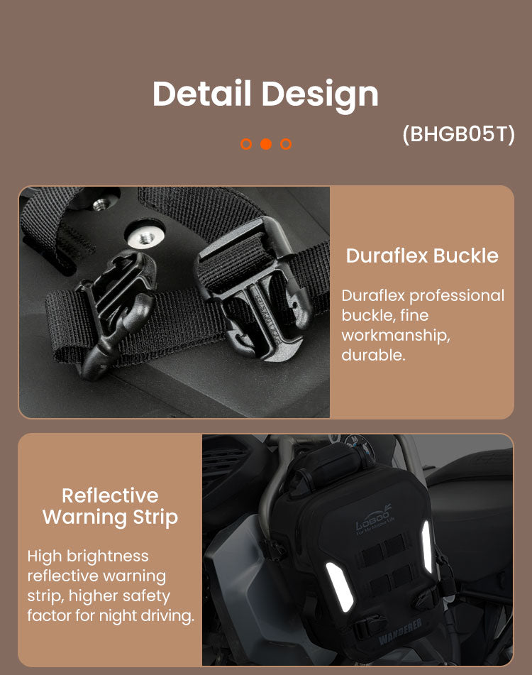 Fibbie Duraflex e inserti riflettenti