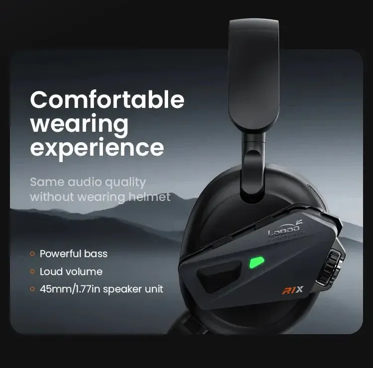 Vivavoce Casco Moto LOBOO R1X – Bluetooth 5.3