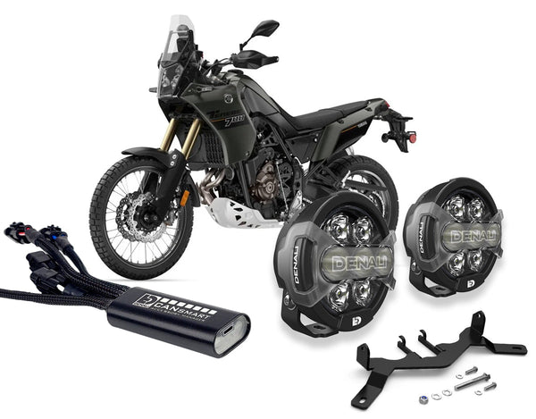 Complete Yamaha Ténéré 700 D7 PRO auxiliary light and CANsmart kit