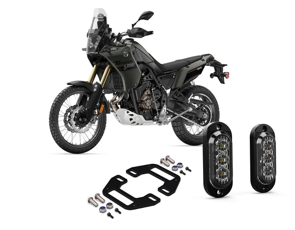 Rear visibility kit with T3 turn signals for Yamaha Ténéré 700