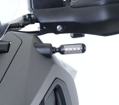 Adattatori per minifrecce anteriori per Honda X - ADV - CB650R '19 - CBR650R '19 - uso con minifrecce (minifrecce non incluse) - ENDURRAD