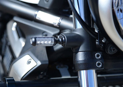 Adattatori Per Minifrecce Anteriori Per Kawasaki Vulcan S 15 Vulcan Cafe 18 Alluminio Minifrecce Non Incluse 17451 Rg FAP0012BK - ENDURRAD