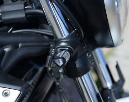 Adattatori per minifrecce anteriori per Kawasaki VULCAN S '15- / Vulcan Cafè '18- - alluminio (minifrecce non incluse)