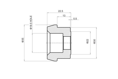 Adattatori specchietti bar - end a manubrio - B | 80863 - r29141 - ENDURRAD