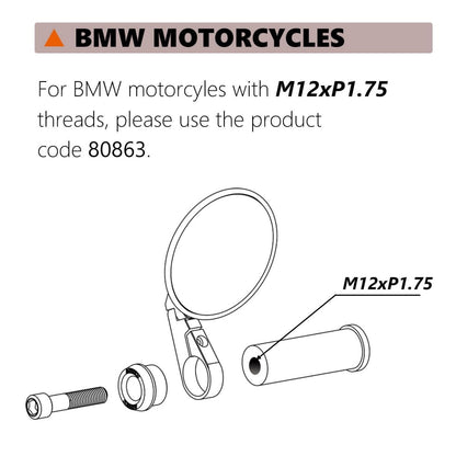 Adattatori specchietti bar - end a manubrio - BMW RnineT - ENDURRAD