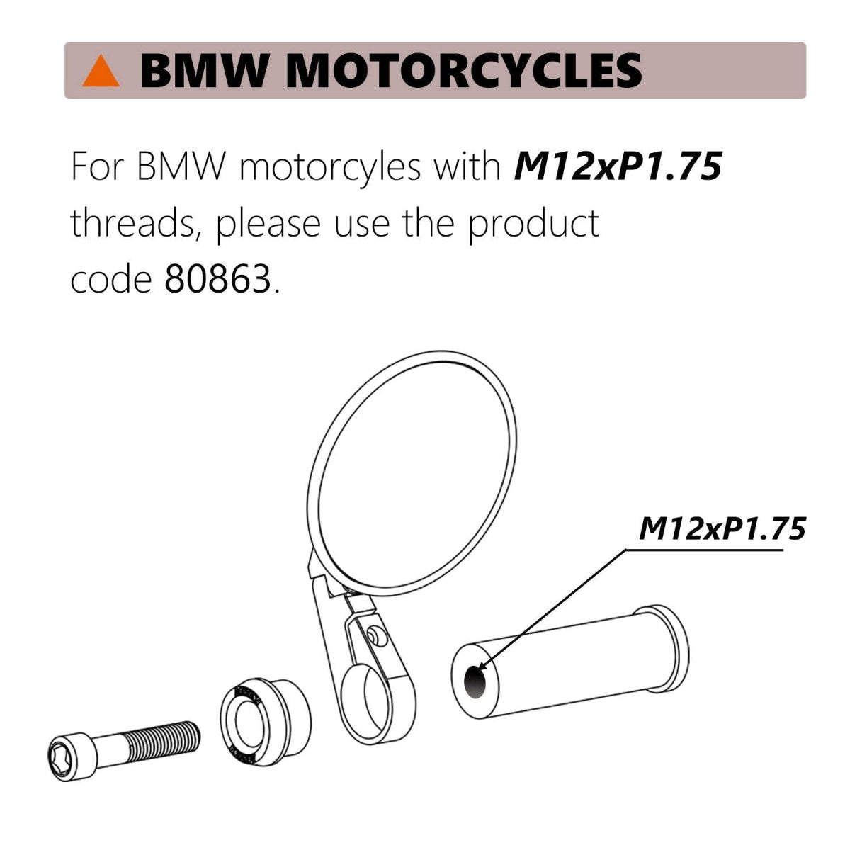 Adattatori specchietti bar - end a manubrio - BMW RnineT - ENDURRAD