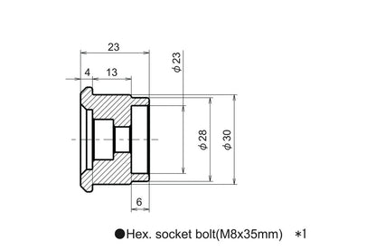 Adattatori specchietti bar - end a manubrio - K | 89444 - r25986 - ENDURRAD