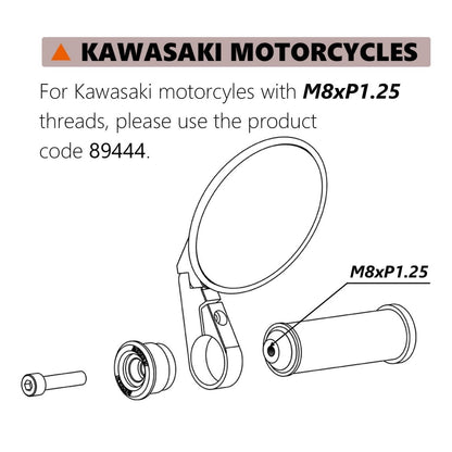 Adattatori specchietti bar - end a manubrio - K | 89444 - r25986 - ENDURRAD