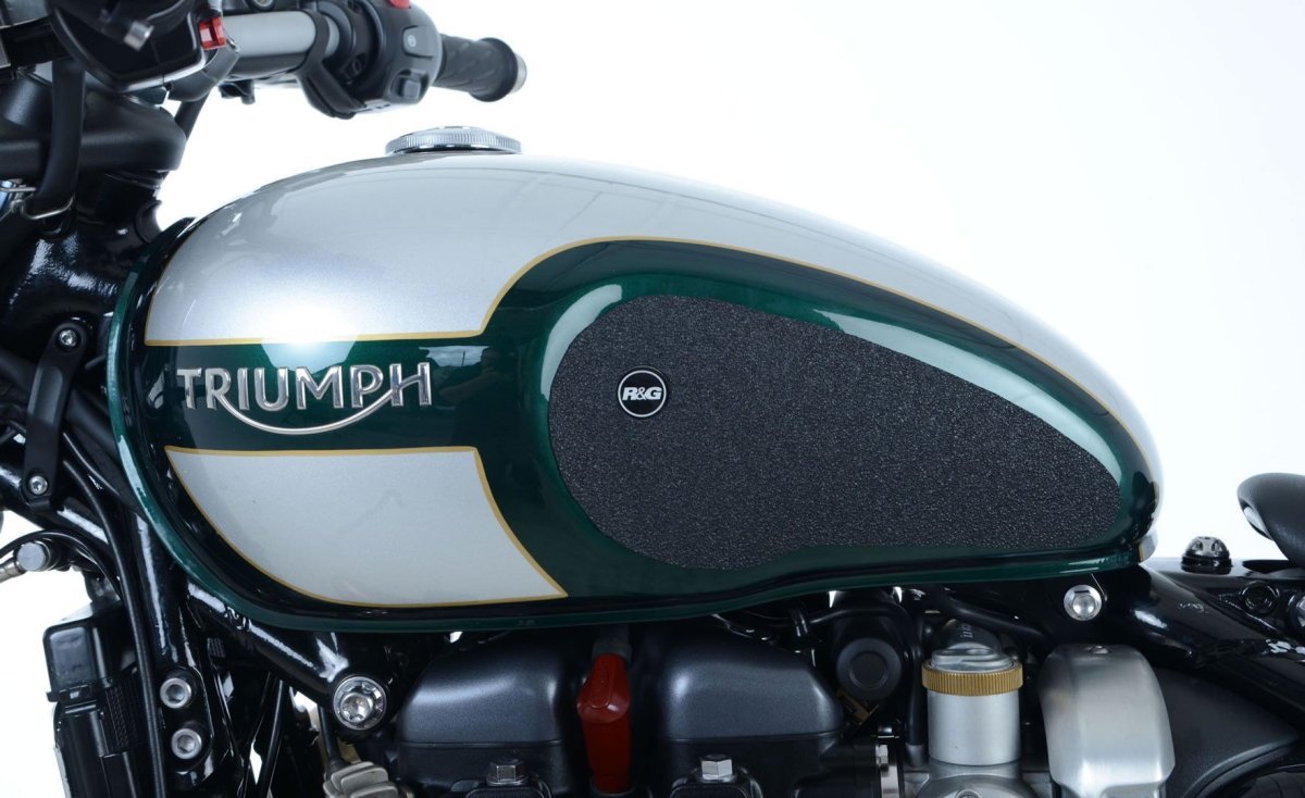 Adesivi Antiscivolo Serbatoio Triumph Bonneville Bobber 17 Nero 54655 Rg EZRG812CL - ENDURRAD