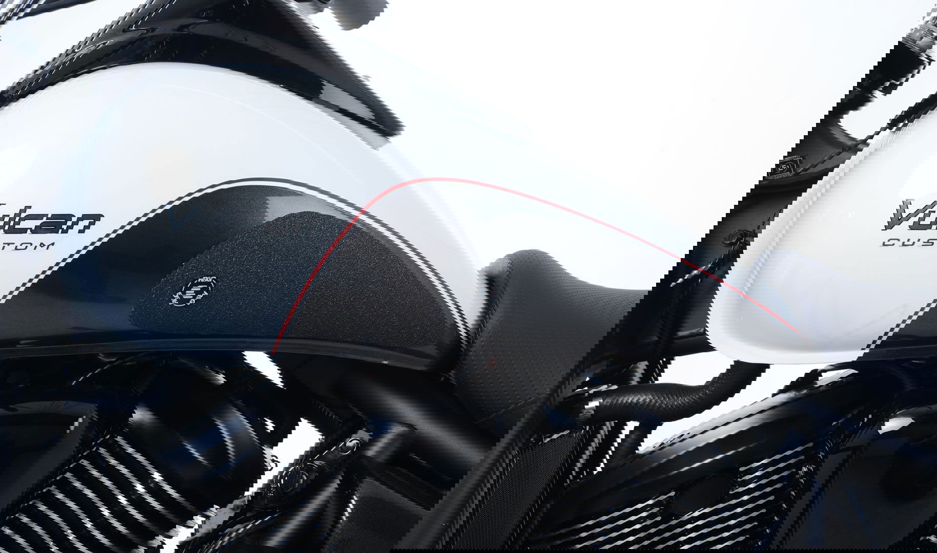 Adesivi antiscivolo serbatoio KAWASAKI VN 900 Custom '07 nero