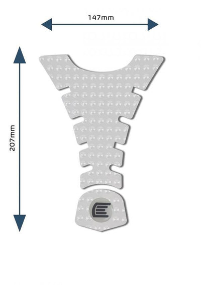 Adesivo per serbatoio moto centrale ed universale Design H - ENDURRAD